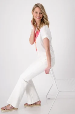 Schmetterling Blusenshirt off-white