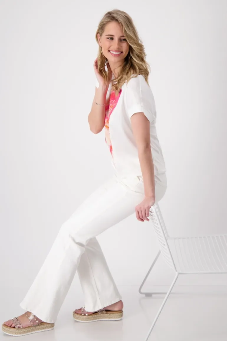 Schmetterling Blusenshirt off-white