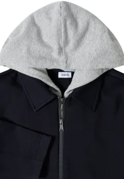 Scuba Jacke mit Sweat-Inlay urban dark blue