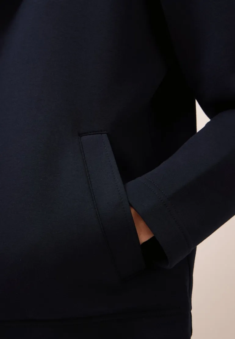Scuba Jacke mit Sweat-Inlay urban dark blue