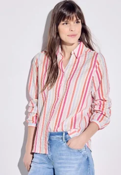 Seersucker Bluse pink sorbet