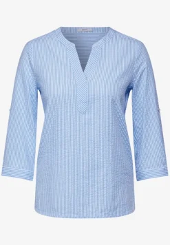 Seersucker Bluse soda blouse blue