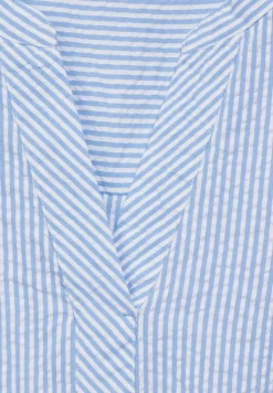 Seersucker Bluse soda blouse blue