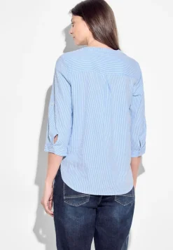 Seersucker Bluse soda blouse blue
