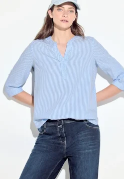 Seersucker Bluse soda blouse blue
