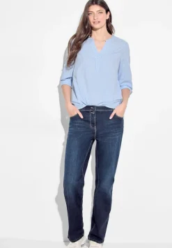 Seersucker Bluse soda blouse blue