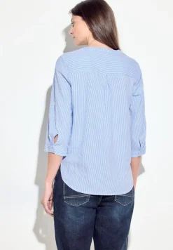 Seersucker Bluse soda blouse blue