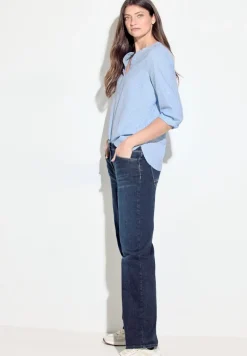 Seersucker Bluse soda blouse blue