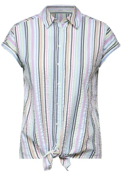 Seersucker Bluse vanilla white