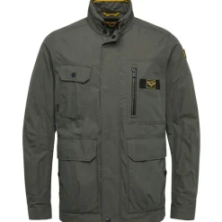 Semi long jacket FUTURER 2.0 Mech cotton beluga