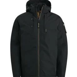 Semi long jacket STEARPACKER Ottoman black