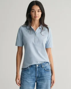 Shield Piqué Poloshirt dove blue