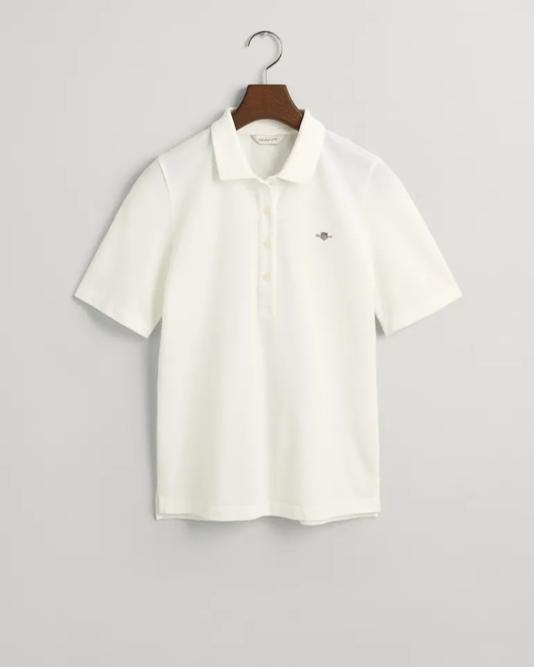 Shield Piqué Poloshirt eggshell