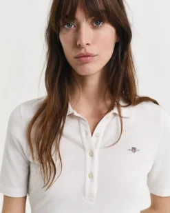 Shield Piqué Poloshirt eggshell