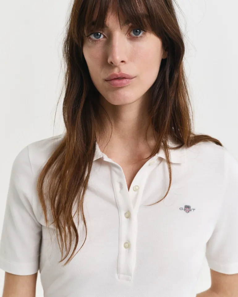 Shield Piqué Poloshirt eggshell