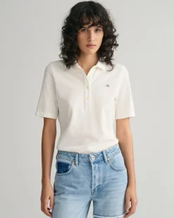 Shield Piqué Poloshirt eggshell