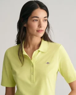 Shield Piqué Poloshirt pastel lime