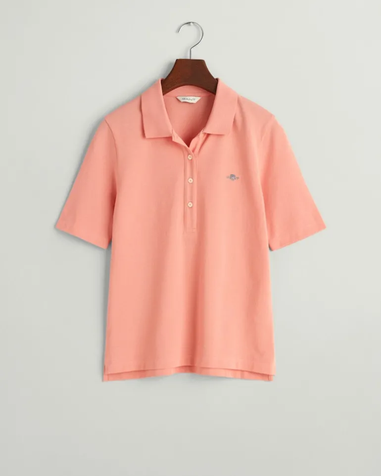 Shield Piqué Poloshirt peachy pink