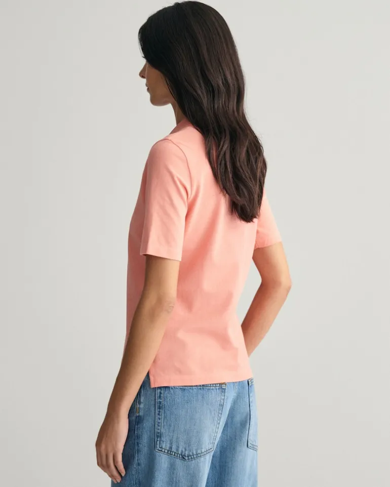 Shield Piqué Poloshirt peachy pink