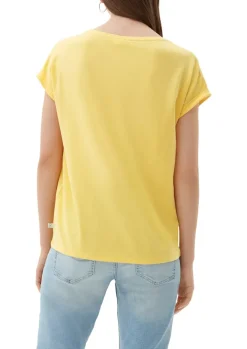 Shirt aus Lyocellmix gelb