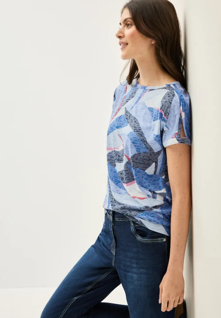Shirt im Ausbrenner-Look urban navy blue