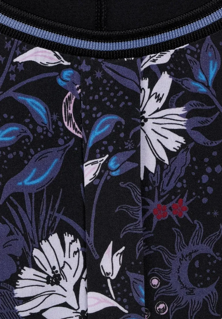 Shirt im Materialmix black