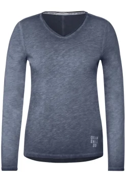 Shirt in gewaschener Optik deep blue