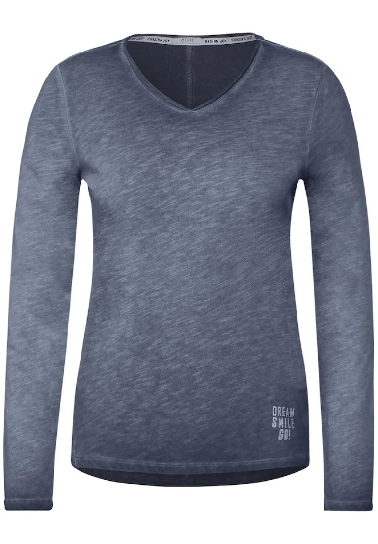 Shirt in gewaschener Optik deep blue