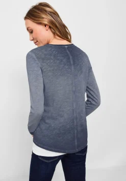 Shirt in gewaschener Optik deep blue