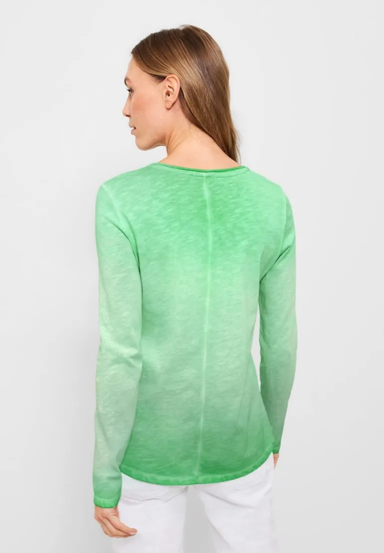Shirt in gewaschener Optik smash green