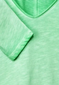 Shirt in gewaschener Optik smash green