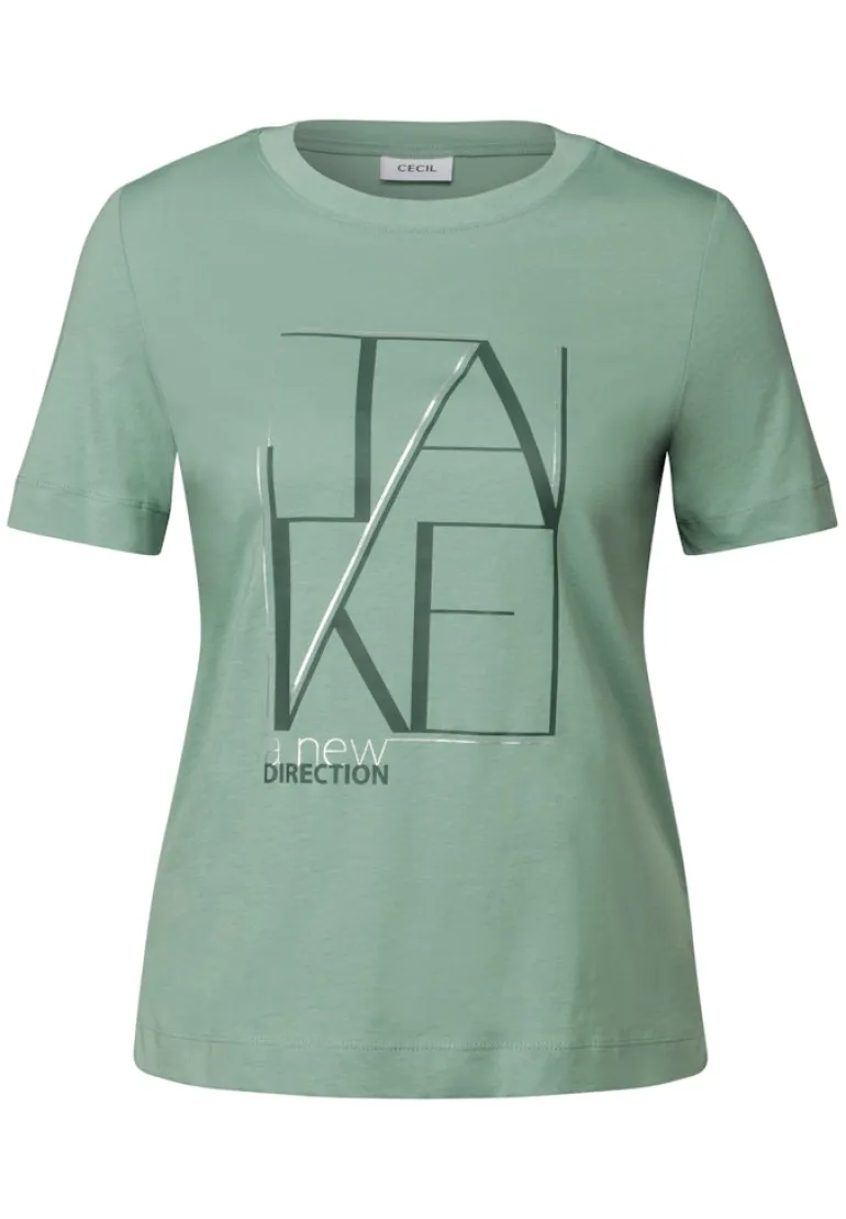 Shirt mit Artwork matcha green