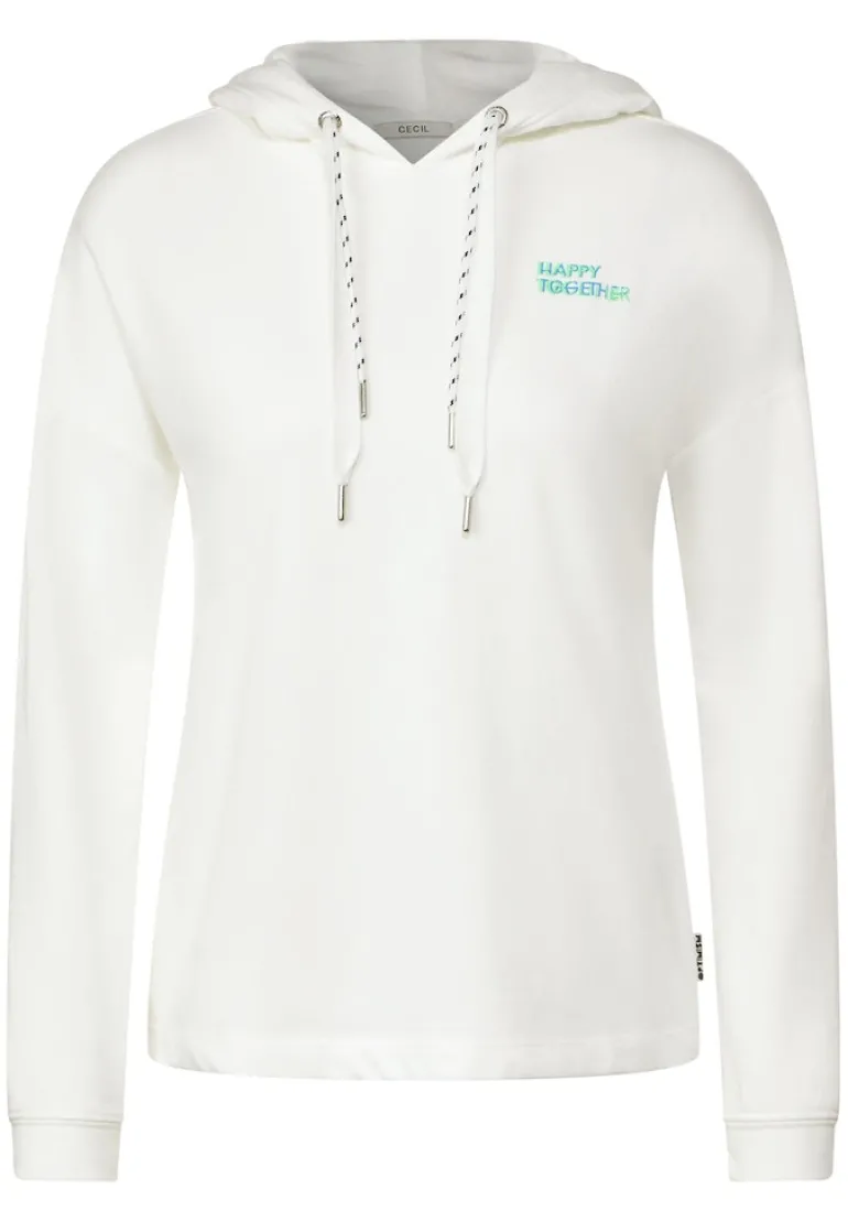 Shirt mit Brustprint vanilla white