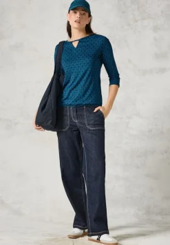 Shirt mit Cut Out celestial aqua blue