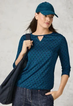 Shirt mit Cut Out celestial aqua blue