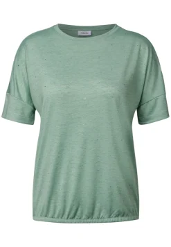 Shirt mit Dekosteinen matcha green