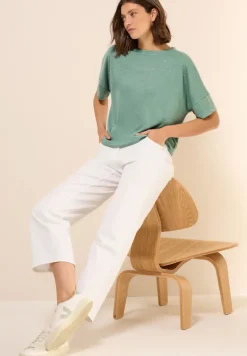 Shirt mit Dekosteinen matcha green