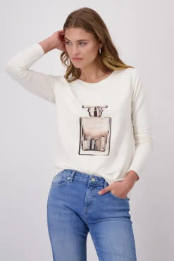 Shirt mit Flakon-Print marshmallow
