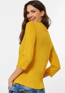 Shirt mit Fotoprint curry yellow