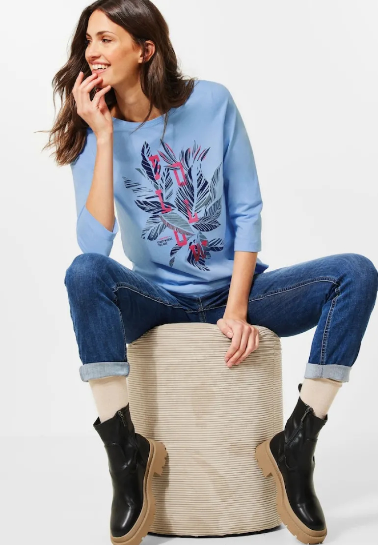 Shirt mit Fotoprint tranquil blue