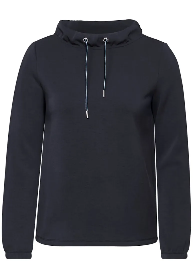 Shirt mit Funnelneck universal blue