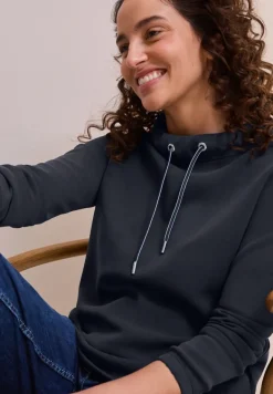 Shirt mit Funnelneck universal blue