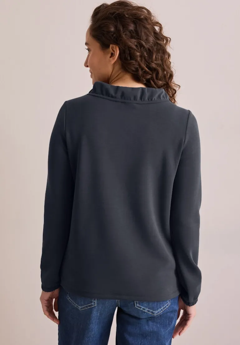Shirt mit Funnelneck universal blue