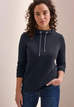 Shirt mit Funnelneck universal blue