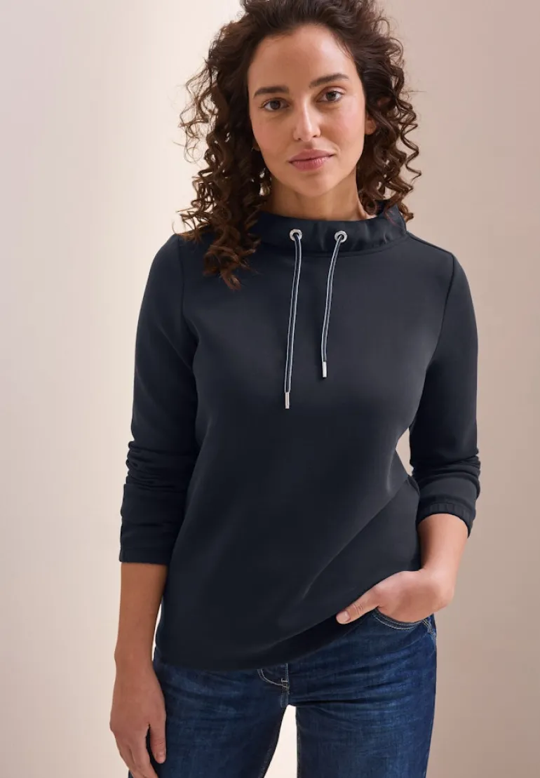 Shirt mit Funnelneck universal blue