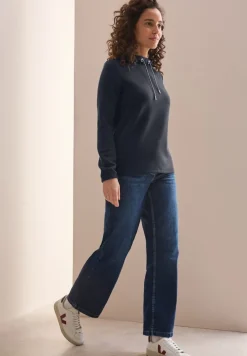 Shirt mit Funnelneck universal blue