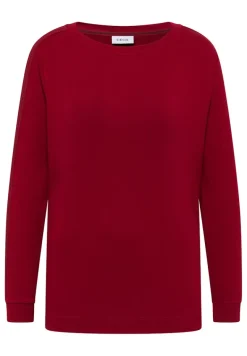 Shirt mit Gallonstreifen beaujolais red