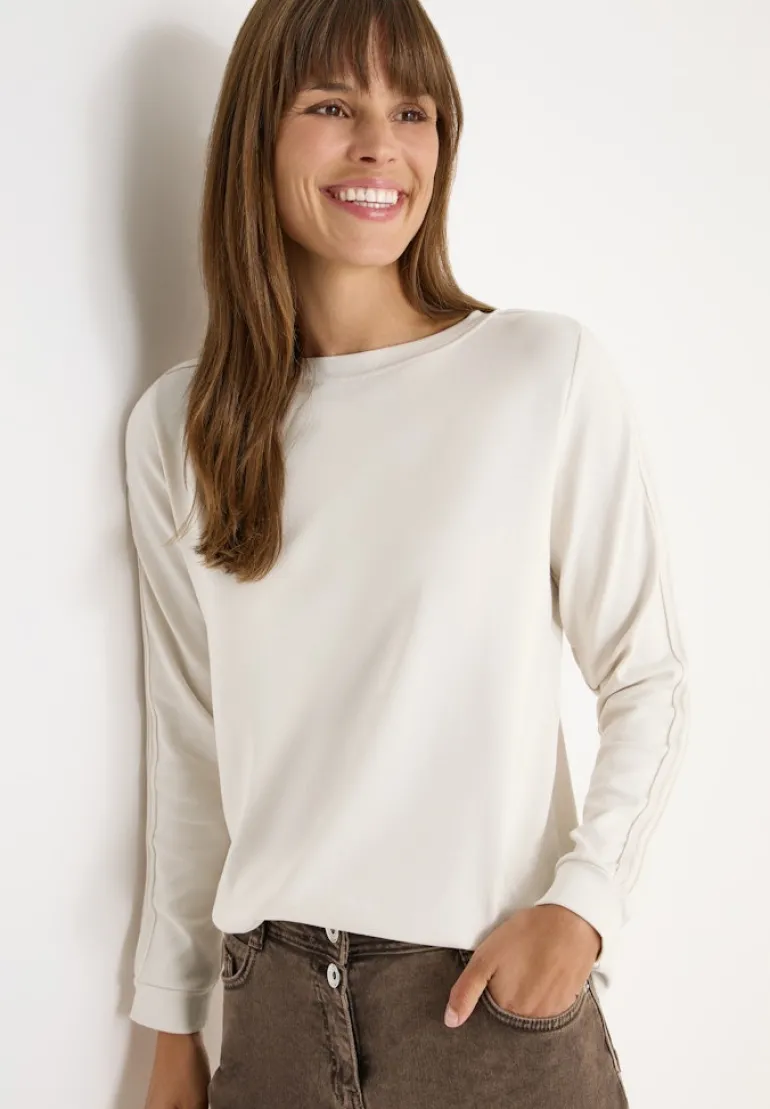 Shirt mit Gallonstreifen light greige