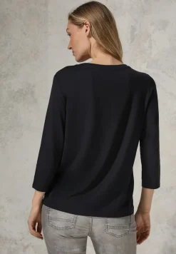 Shirt mit Glitzer-Motiv black