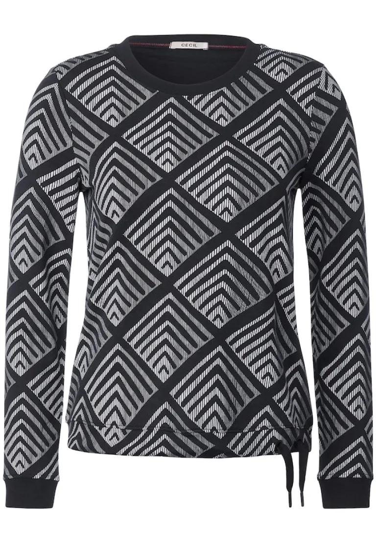 Shirt mit Grafikprint black